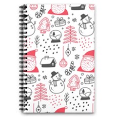 Christmas Themed Seamless Pattern 5 5  X 8 5  Notebook by Semog4