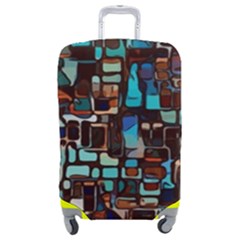 Stained Glass Mosaic Abstract Luggage Cover (medium) by Semog4