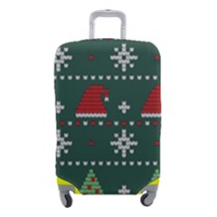 Beautiful Knitted Christmas Pattern Luggage Cover (small) by Semog4