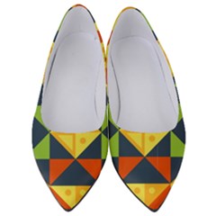 Background Geometric Color Women s Low Heels by Semog4