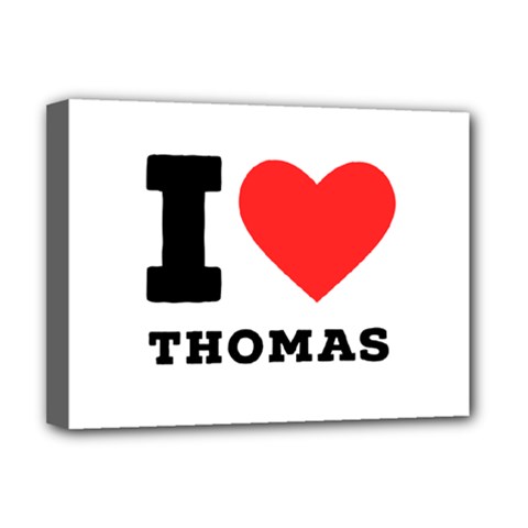 I Love Thomas Deluxe Canvas 16  X 12  (stretched)  by ilovewhateva