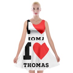 I Love Thomas Velvet Skater Dress by ilovewhateva