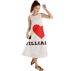 I Love William Summer Maxi Dress by ilovewhateva