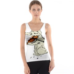 Cat Playing The Violin Art Tank Top by oldshool