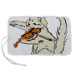 Cat Playing The Violin Art Pen Storage Case (s) by oldshool