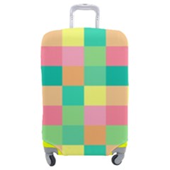 Checkerboard-pastel-squares- Luggage Cover (medium) by Semog4