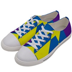 Colorful-red-yellow-blue-purple Women s Low Top Canvas Sneakers by Semog4