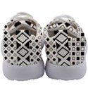 Square-diagonal-pattern-monochrome Kids Athletic Shoes View4