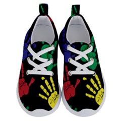 Handprints-hand-print-colourful Running Shoes by Semog4