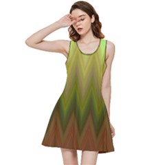 Zig Zag Chevron Classic Pattern Inside Out Racerback Dress by Semog4