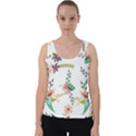 Floral-backdrop-pattern-flower Velvet Tank Top View1