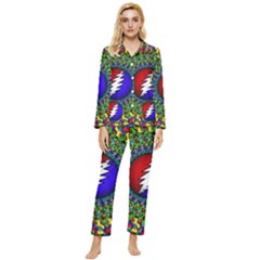 Grateful Dead Womens  Long Sleeve Velvet Pocket Pajamas Set by Semog4