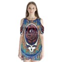 Grateful Dead Skull Rose Shoulder Cutout Velvet One Piece View1