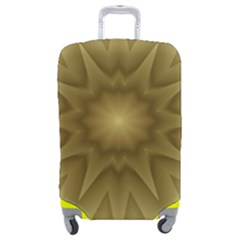 Background Pattern Golden Yellow Luggage Cover (medium) by Semog4