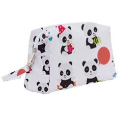 Giant Panda Bear Cuteness Wristlet Pouch Bag (large) by Salman4z