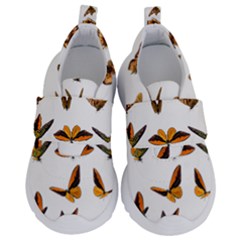 Butterfly Butterflies Insect Swarm Kids  Velcro No Lace Shoes by Salman4z