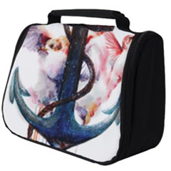 Anchor Watercolor Painting Tattoo Art Anchors And Birds Full Print Travel Pouch (big) by Salman4z