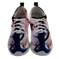 Anchor Watercolor Painting Tattoo Art Anchors And Birds Women Athletic Shoes by Salman4z