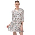 White Printer Paper With Text Overlay Humor Dark Humor Infographics Mini Skater Shirt Dress View1