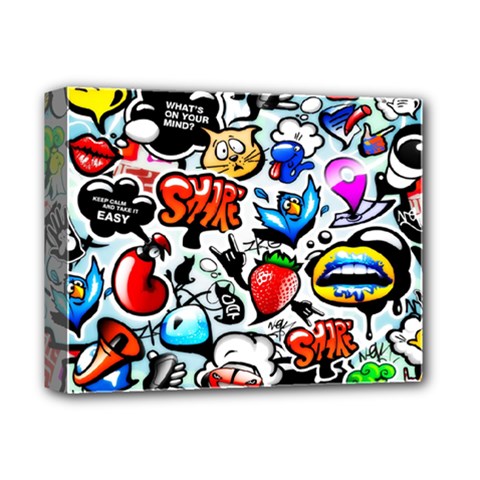 Graffiti Art Cartoon Comic Deluxe Canvas 14  X 11  (stretched) by Salman4z