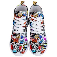 Graffiti Art Cartoon Comic Women s Lightweight High Top Sneakers by Salman4z