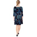 Hogwarts Castle Van Gogh Quarter Sleeve Front Wrap Dress View2