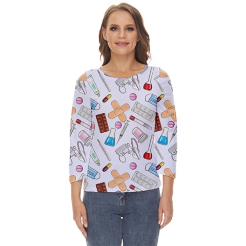 Medicine Cut Out Wide Sleeve Top by SychEva