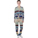 Wave Japanese Mount Fuji Woodblock Print Ocean Casual Jacket and Pants Set View1