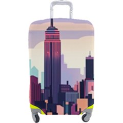 New York Skyline Cityscape Nyc New York City Landmark Luggage Cover (large) by Jancukart