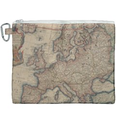 Vintage Europe Map Canvas Cosmetic Bag (xxxl) by Sudheng