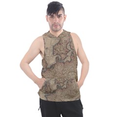 Vintage Europe Map Men s Sleeveless Hoodie by Sudheng