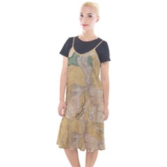 Vintage World Map Physical Geography Camis Fishtail Dress by Sudheng