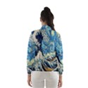 The Great Wave Of Kanagawa Painting Starry Night Van Gogh Women s Windbreaker View2