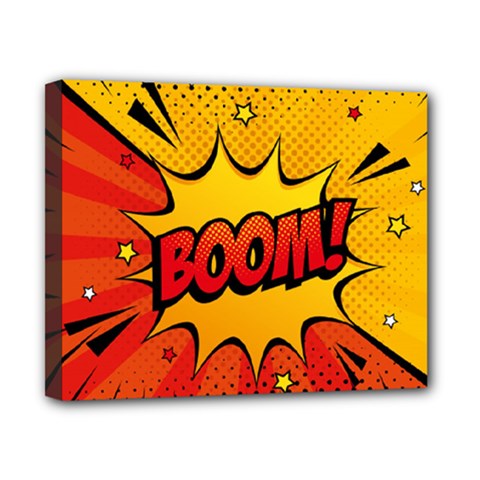 Explosion Boom Pop Art Style Canvas 10  X 8  (stretched) by Sudheng