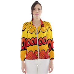 Explosion Boom Pop Art Style Women s Windbreaker by Sudheng