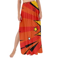 Explosion Boom Pop Art Style Maxi Chiffon Tie-up Sarong by Sudheng