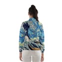 Starry Night Hokusai Van Gogh The Great Wave Off Kanagawa Women s Windbreaker View2