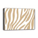 Brown Zebra Vibes Animal Print  Deluxe Canvas 18  x 12  (Stretched) View1