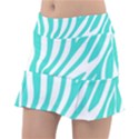 Blue Zebra Vibes Animal Print   Classic Tennis Skirt View1