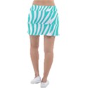 Blue Zebra Vibes Animal Print   Classic Tennis Skirt View2