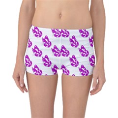 Purple Butterflies On Their Own Way  Boyleg Bikini Bottoms by ConteMonfrey