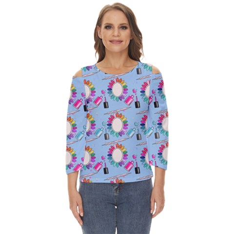 Manicure Cut Out Wide Sleeve Top by SychEva