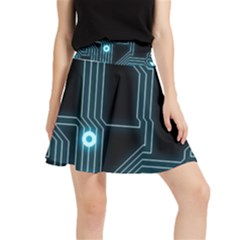 A Completely Seamless Background Design Circuitry Waistband Skirt by Amaryn4rt