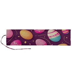 Easter Eggs Egg Roll Up Canvas Pencil Holder (l) by Ravend