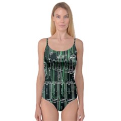 Printed Circuit Board Circuits Camisole Leotard  by Celenk