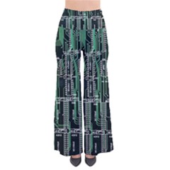 Printed Circuit Board Circuits So Vintage Palazzo Pants by Celenk