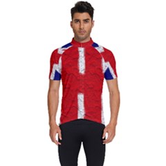 Union Jack Flag National Country Men s Short Sleeve Cycling Jersey by Celenk