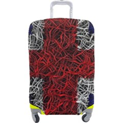 Union Jack Flag Uk Patriotic Luggage Cover (large) by Celenk