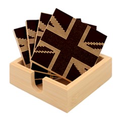 Union Jack Flag British Flag Bamboo Coaster Set by Celenk