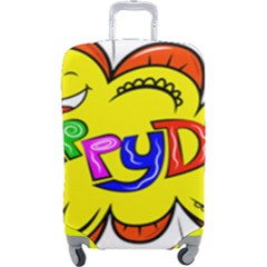 Happy Happiness Child Smile Joy Luggage Cover (large) by Celenk